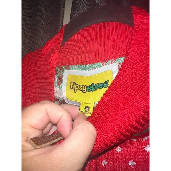 Ugly Christmas Sweater Xmas Size XL NWT Tipsy Elves - Picture 2 of 4